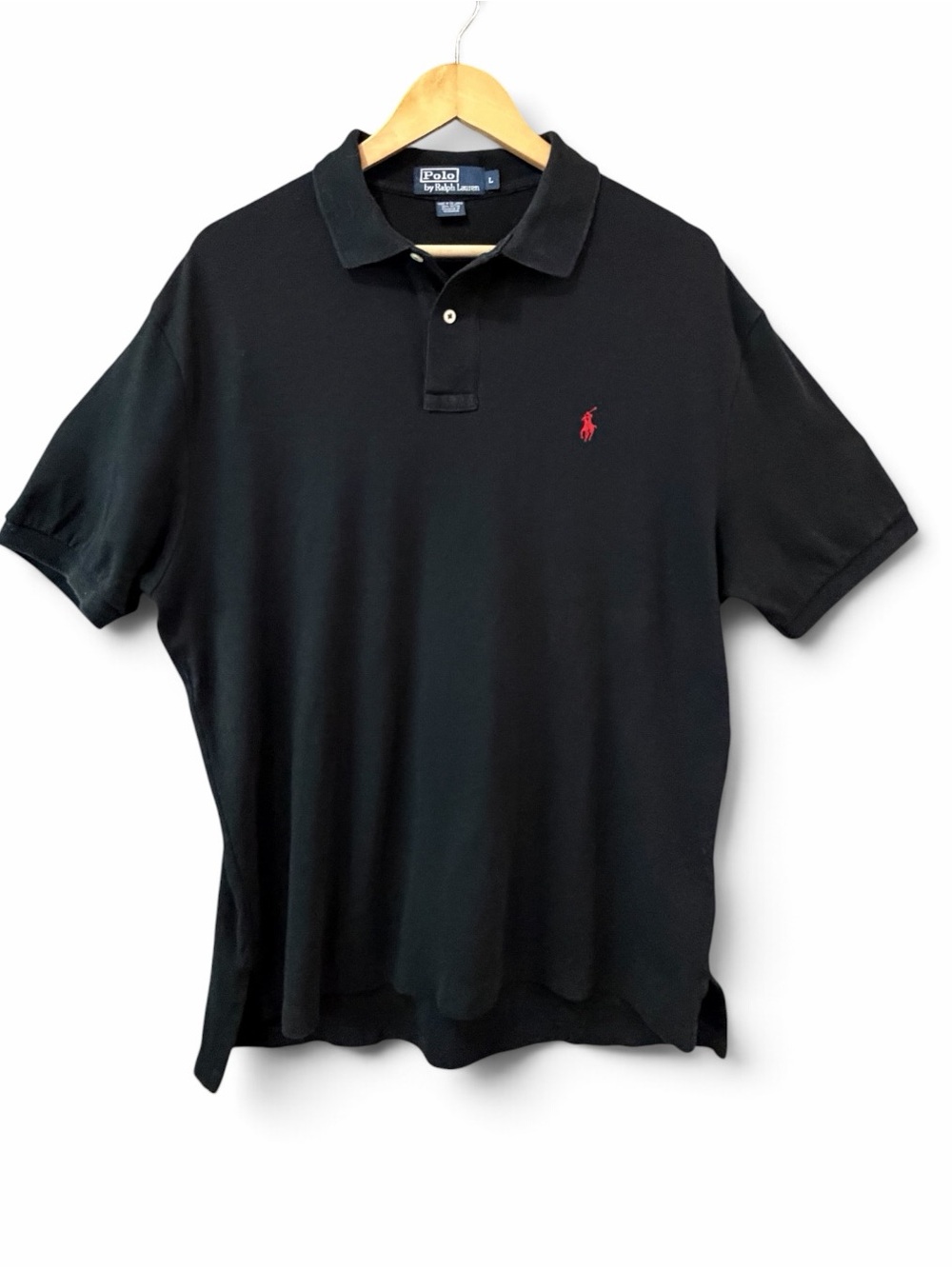 Polo by Ralph Lauren Black Polo with Red Pony Logo